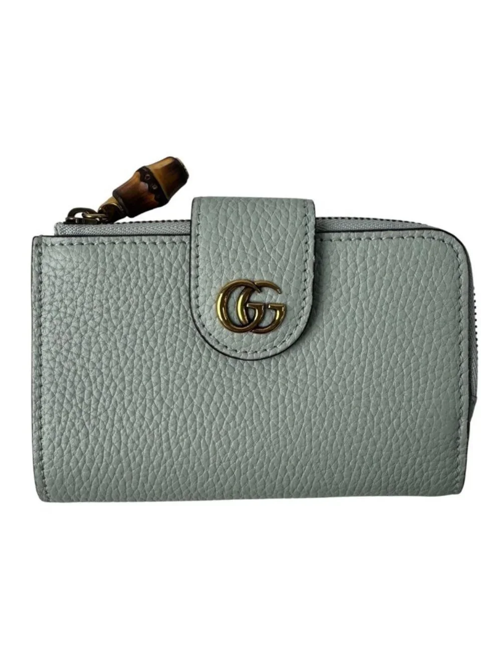 Gucci Double Compact Wallet with Bamboo